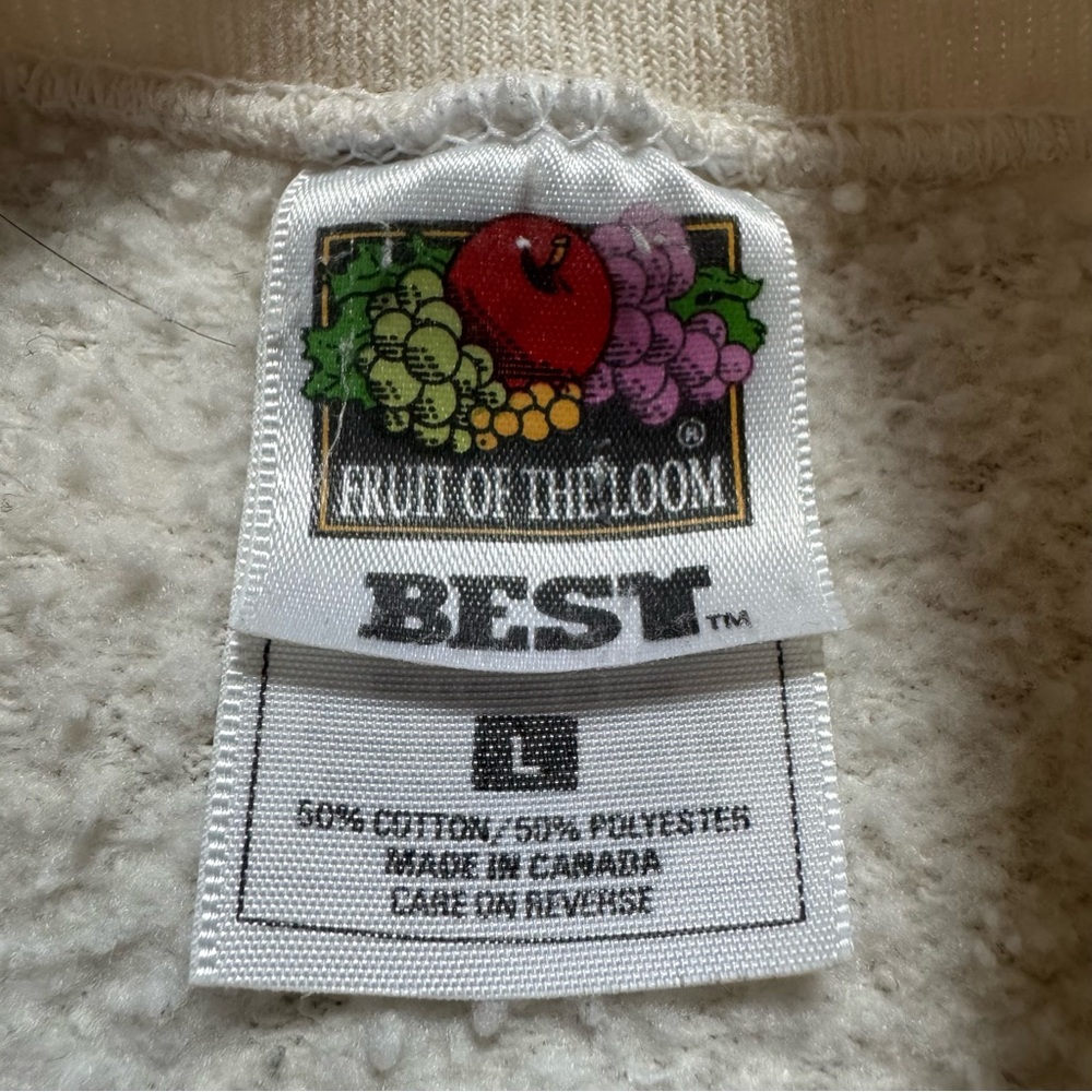 Fruit of the Loom vintage 90s Alaska Gold Country Prospector Sweatshirt Cream - Picture 5 of 10